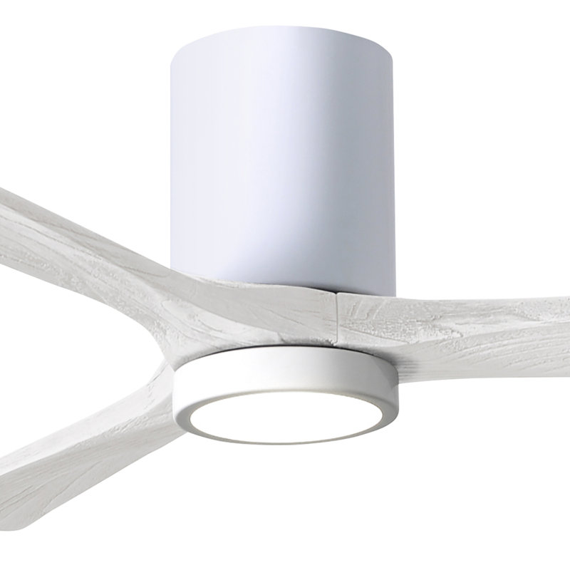 Irene LED Ceiling Fan, 52", Matte White, Gloss White