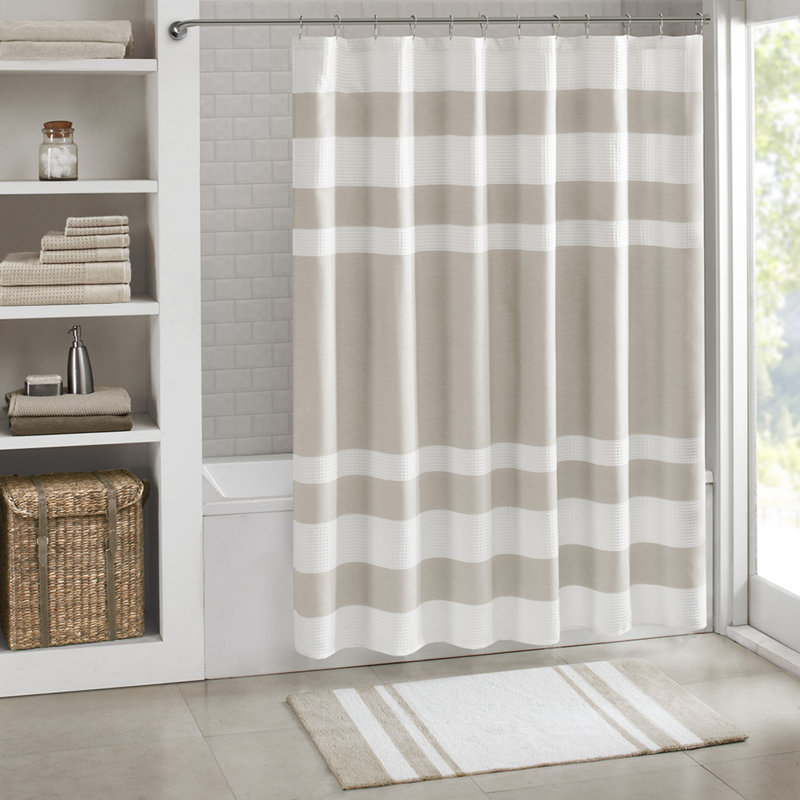 Luxueux tapis de bain en coton réversible Soft Stripes Spa
