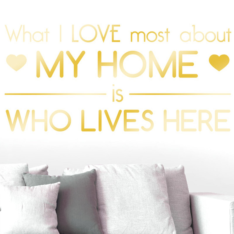 Wall Decal, Large, Shiny Gold