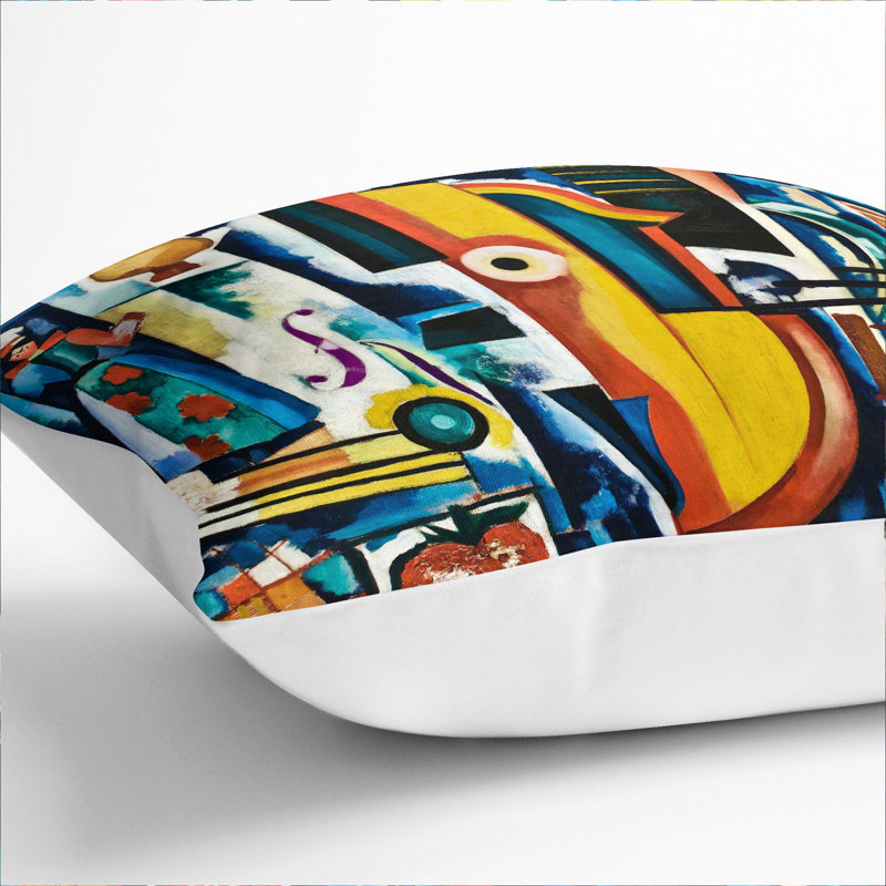 Composition Vol.1 Square Throw Cushion, 55cm H x 55cm W x 20cm D, White