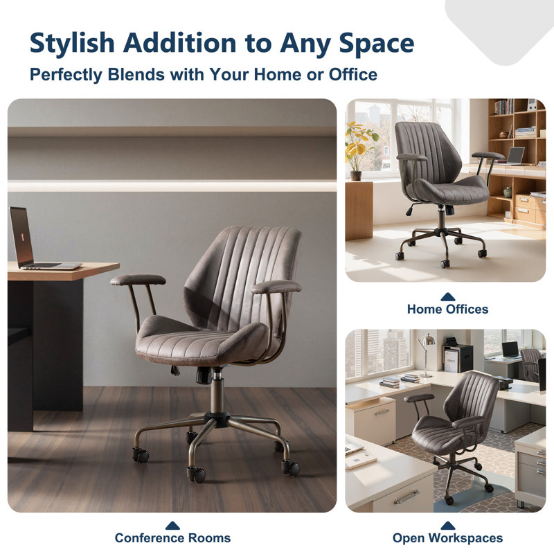 Chaise de bureau Kalysia, Gris
