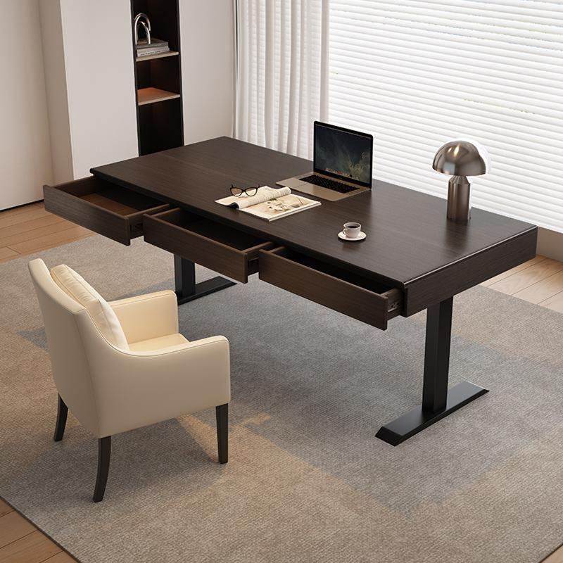 Bureau à hauteur réglable 78,74 po, H 55,12 po x l 78,74 po x P 27,56 po