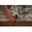 Tapis de couloir bleu Oushak 3x8