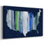 Brushstroke USA-Gallery Wrapped Canvas-332629023
