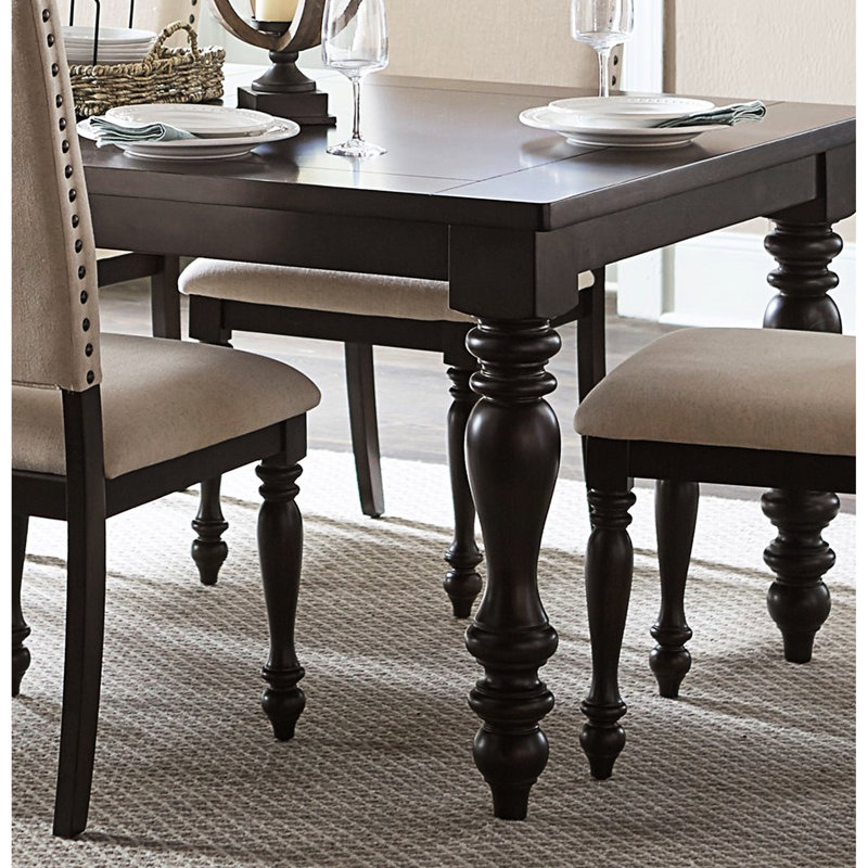 Table et chaises rembourrées Brown, 5 pièces: table, 4 chaises