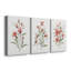 Linen Botanical Coral II - ensemble de 3 reproductions sur toiles tendues-1938327280