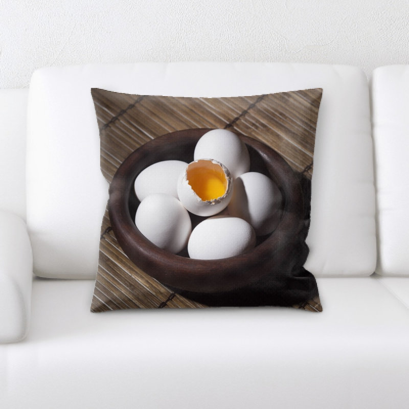 Coussin décoratif œufs