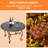 Round Steel Wood Burning Smokeless Fire Pit