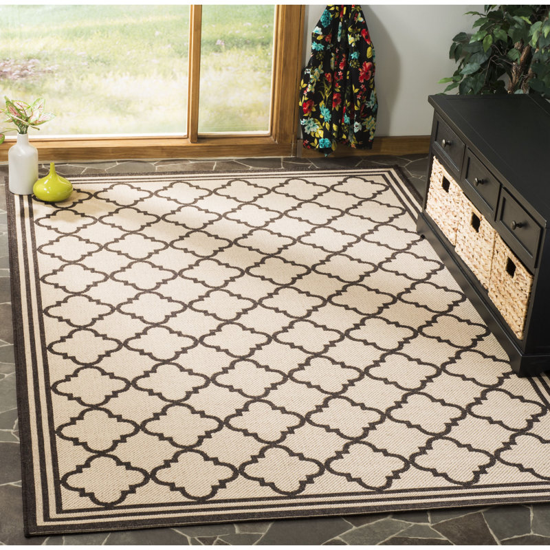 Ferrill 100 Performance Geometric Indoor/Outdoor Area Rug, Rectangle 5'3" x 7'6"
