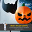 Fantôme d'Halloween gonflable 12 pi avec citrouille, affichage de jardin à DEL