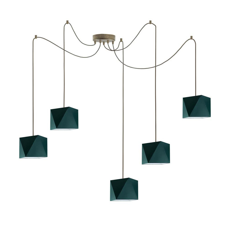 Thursa 5 - Light Pendant, Dark Green
