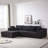 Upholstered Boneless Sectional Sofa With Pillows-564862115-541054497