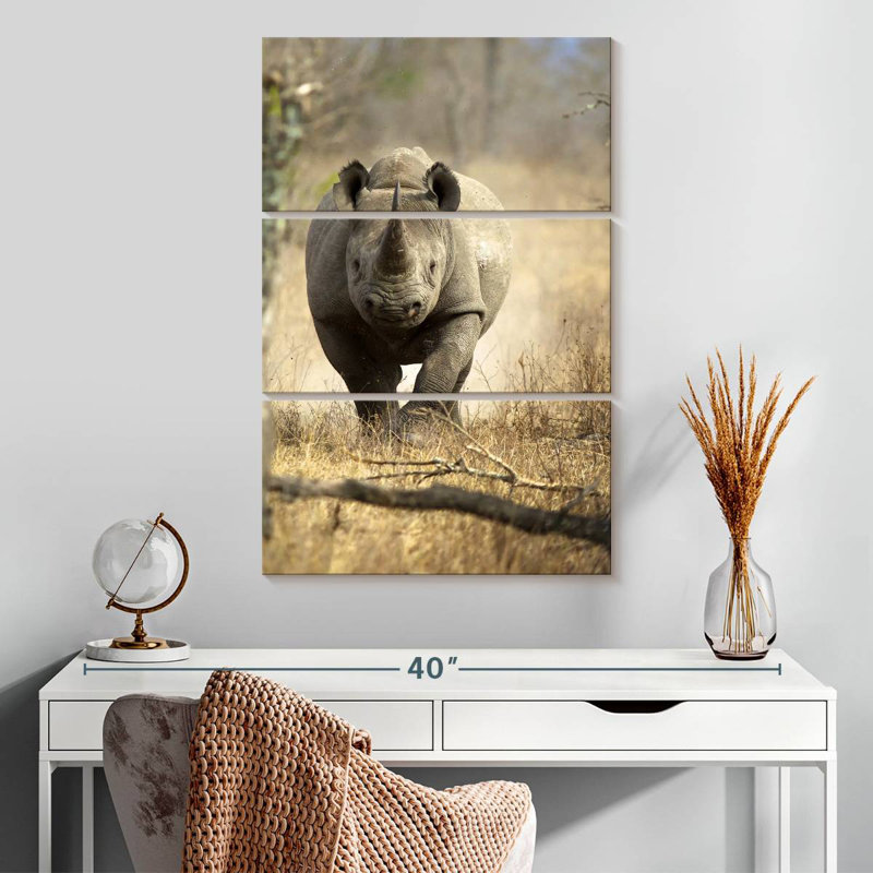 Brampt Black Rhino, 32" H x 20" W