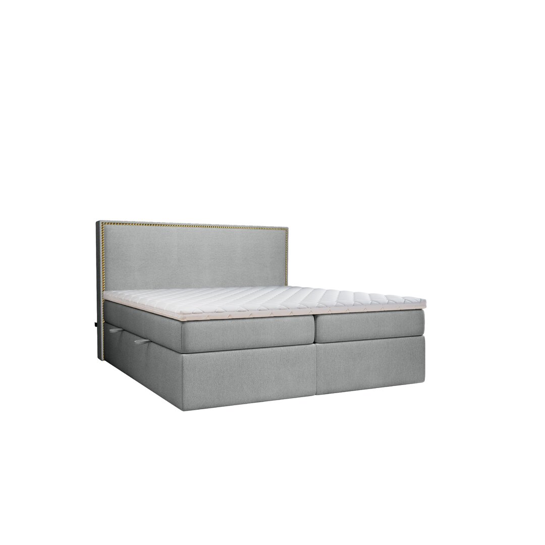 Boxspringbett Jariel mit Topper und Bettkasten