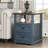 Azella Frame 2 End Table Set with Storage and Built-In Outlets-842143930