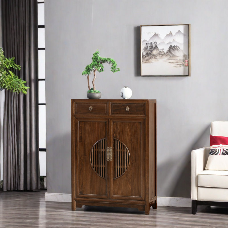 Nouvelle armoire à chaussures de style zen chinois pour 20 paires de chaussures