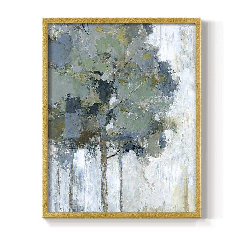 «Spring Tree I», reproduction encadrée - bois massif, H 15 po x l 12 po, Doré
