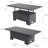 Cahlan Extendable Rectangular Metal Outdoor Dining Table