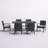 Aram 6 - Person Wicker Patio Dining Set with Rectangular Table-25610156