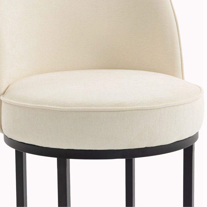 Ensemble de 2 tabourets de bar à hauteur de comptoir, Beige