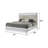Lashell Upholstered Bed with LED Lighting-1271735270