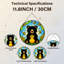 Panneau de vitrail Bear-587298892