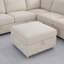 Canapé modulaire modulaire avec rangement convertible, ensemble de tissu pliant multifonctionnel pour six personnes en beige