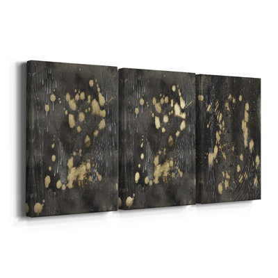 Cosmic Downpour  -Custom Wrapped Gallery Canvas - 3 Pieces