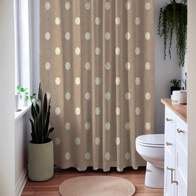 Emersynn Polka Dots Shower Curtain