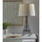 Eiffel Tower Desk Lamp, White Fabric Lampshade, 3D Relief Design
