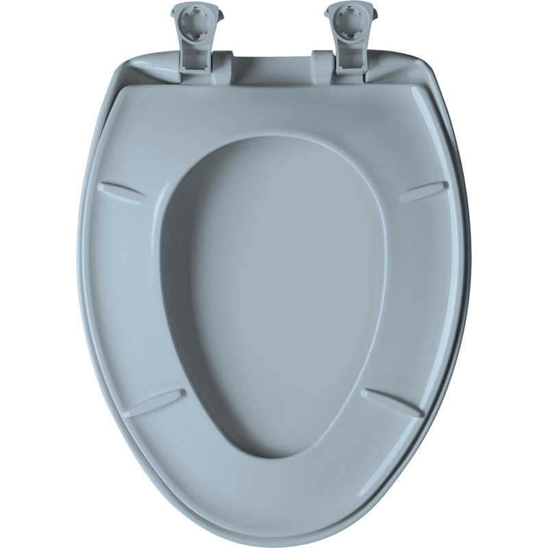 Elongated Toilet Seat and Lid, Blue
