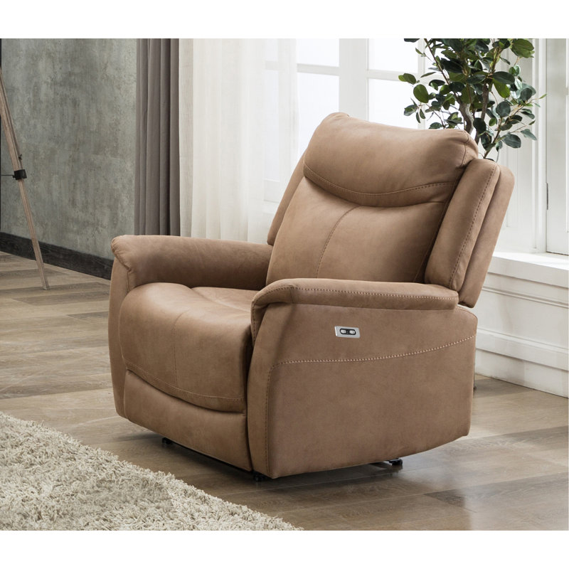 Winchell 89cm Wide Standard Recliner, Caramel