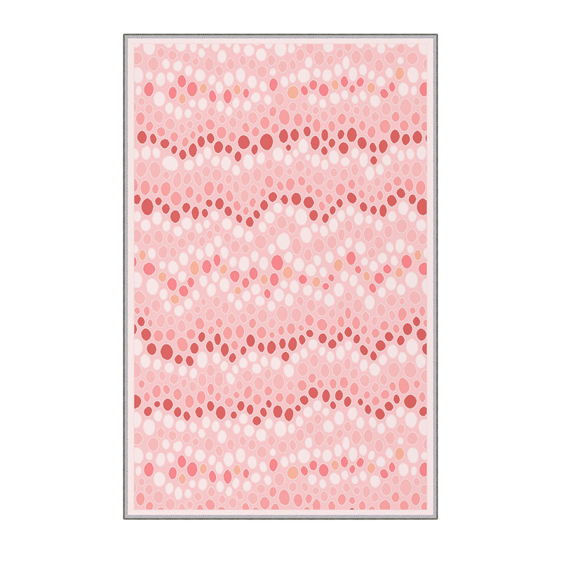High-Quality 3D Printed Area Rug (2.6 x 4. ft), 1% Polyester, .3 in Pile Height | Antibacterial, Non-Slip PVC Felt Dot Underside | Machine Washable, Elegant Design for Living Room, Bedroom & Office