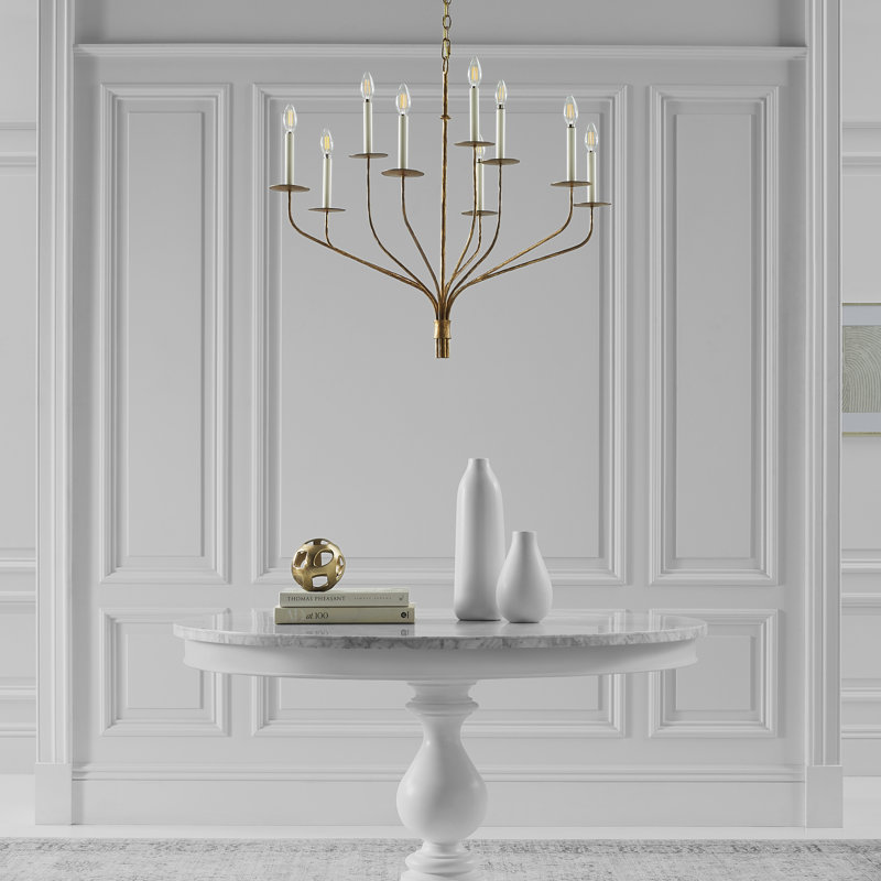 Ian K. Fowler Belfair Large Two-Tier Chandelier, Aged Iron