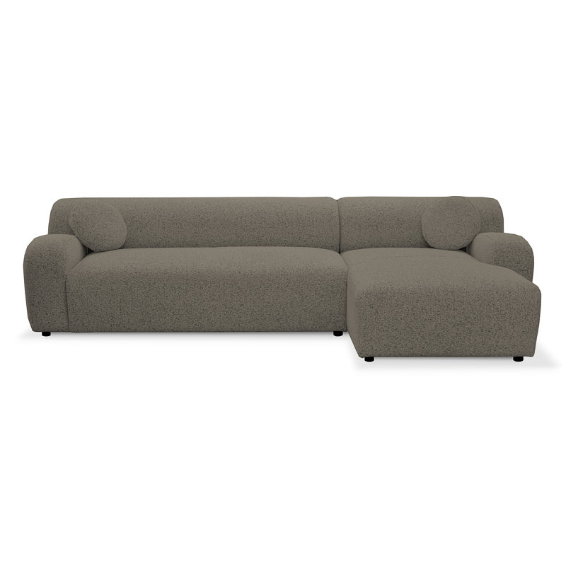 4 Seater Corner Sofa, Right Hand Facing, Brown