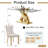 Glass Dining Table Set with Upholstered Dining Chairs, 70" Rectangle Kitchen Table and Chair Set, Clear Glass Dining Room Table Set, Modern Home Kitchen Furniture-1290715443-1290715441-1290715434