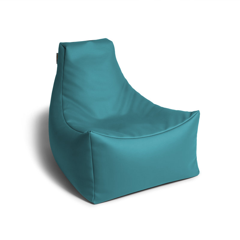 Juniper Jr Classroom Bean Bag Chair, Premium Vinyl, Turquoise
