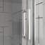 Portes de douche pivotantes, porte de douche battante pliante sans cadre l 30 po x H 72 po, verre trempé transparent de 1/4 po (6 mm), quincaillerie à finition chromée, installation réversible