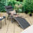 Ager Outdoor Metal Chaise Lounge