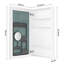 Armoire à pharmacie avec miroir biseauté 20 po x 36 po - Porte à ouverture à gauche, chambre de rangement spacieuse, bois d'ingénierie, image, charnières de porte, miroir l 20 po x H 36 po, dépliant, rangement