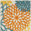 Tapis de couloir d'extérieur antidérapant 2 pi x 6 pi turquoise