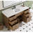 Maxbano Farmhouse 60" Single Bathroom Vanity With White Undermount Sink