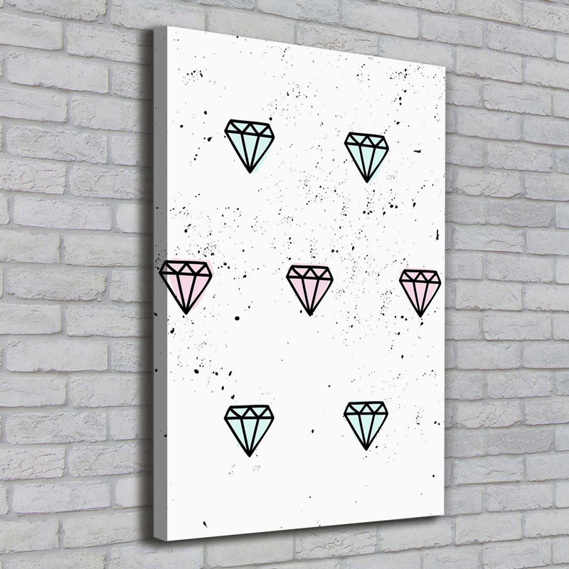 Diamonds - Wrapped Canvas Print