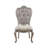 Velvet & Antique Platinum Finish Side Chair (Set of 2)