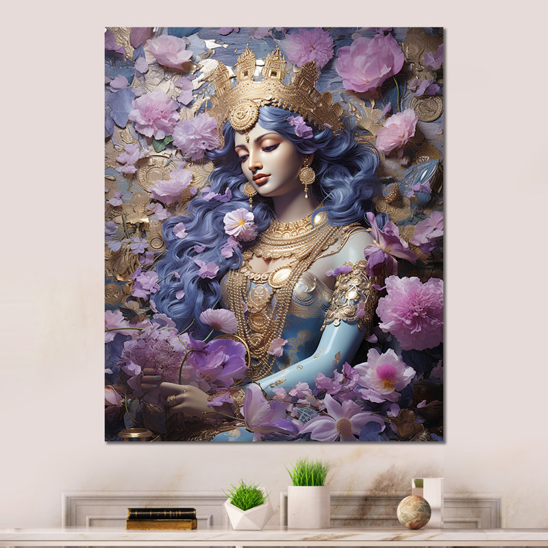 - Décoration murale en métal Hinduisim, H 32 po x l 24 po x P 1 po