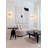 9-Light Gold Flush Mount Wall Sconce With Crystal Accents