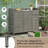 Outdoor Grill Cart PE Wicker Bar Cart and Cabinet with Storage-111633349