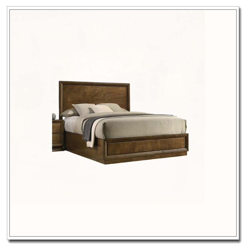 Rustic Wood Platform Bed