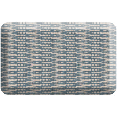 Anti-Fatigue Kitchen Comfort Mat, Nomad Pattern in Blue