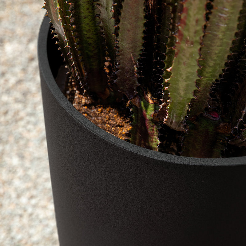 Mason Series Selena Planter, Black, 2